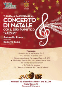 Locandina Concerto di natale 2016